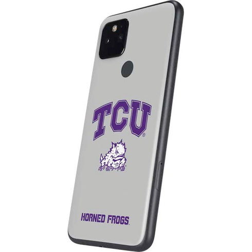Texas Christian University Horned Frogs Logo Print Google Pixel 5 Skin